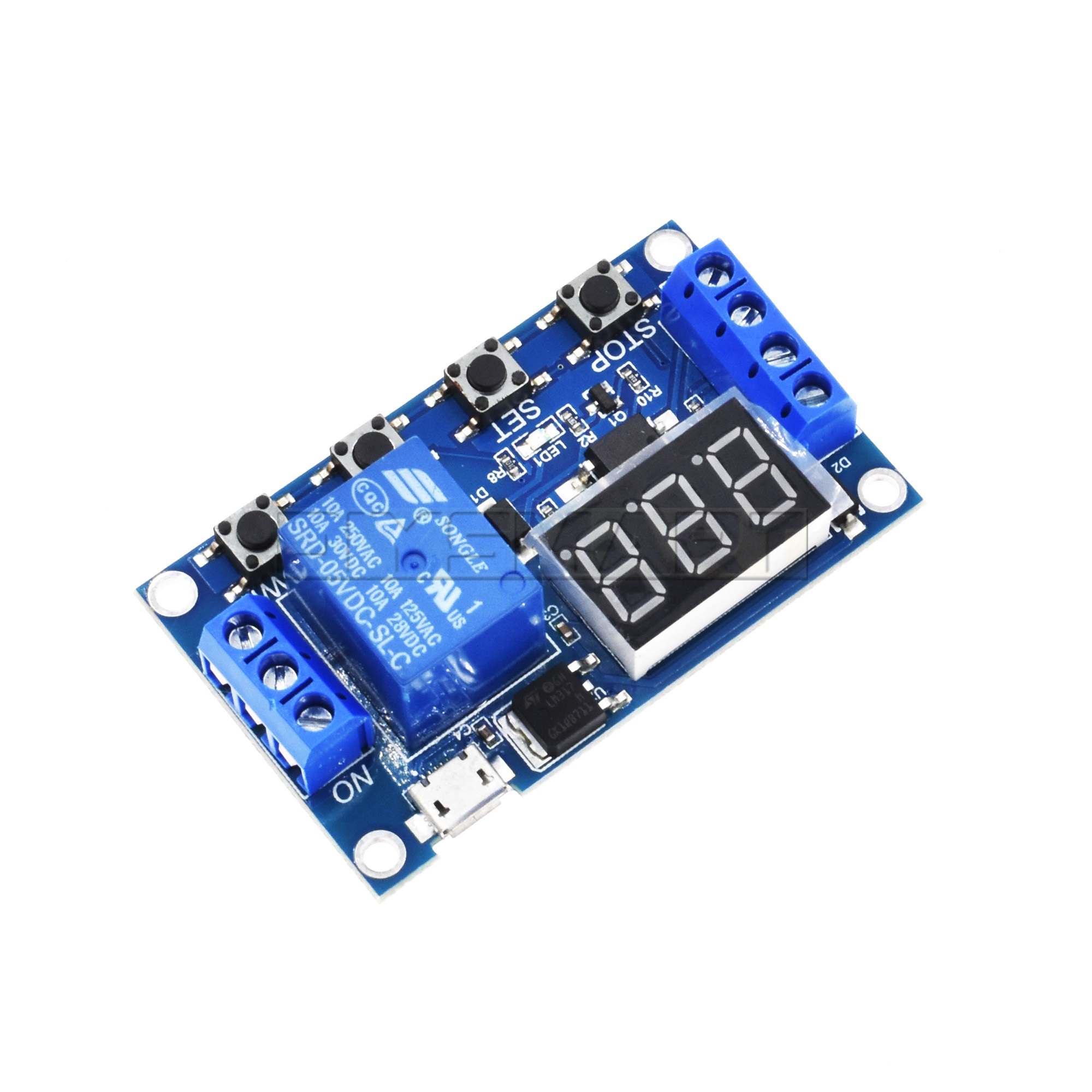 Temporizador Display LED, micro USB5v - Multifunções