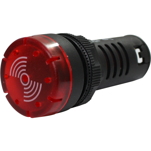 Sinalizador Luminoso e Sonoro 22mm 24VAC / 220VAC